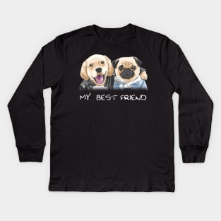 my best friend Kids Long Sleeve T-Shirt